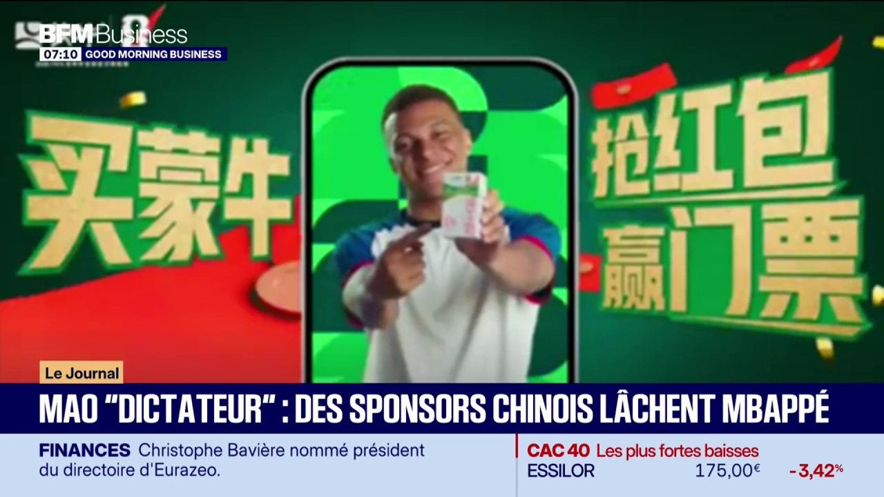 Two Chinese sponsors drop Mbappé after video controversy
