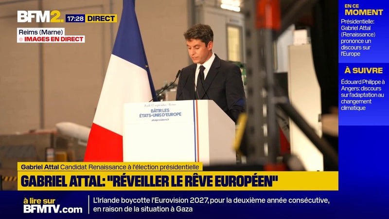 "Éco-région": Gabriel Attal dénonce une "vision étriquée" de Jean-Luc Mélenchon et plaide pour des "éco-continents"