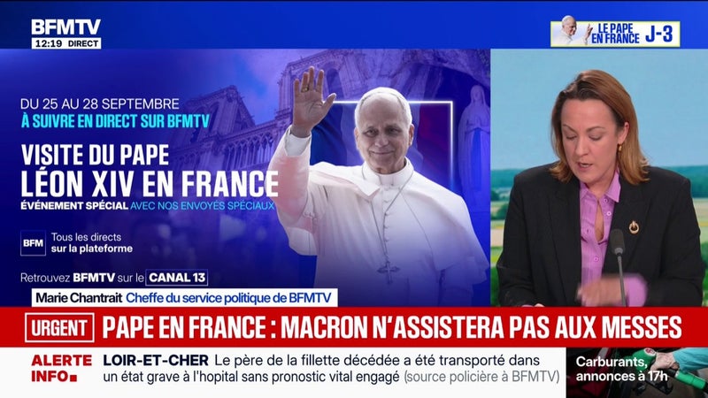 Visite du pape en France: Emmanuel Macron n'assistera à aucune messe de Léon XIV