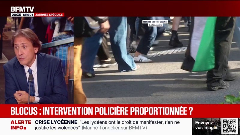 Blocage des lycées: "Il y a un problème dans le maintien de l'ordre", observe Jérôme Guedj (PS)