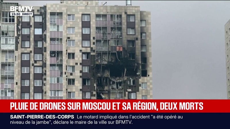 Attaque de drones sur Moscou: "Des éclats de verre ont jailli, les gens se sont mis à hurler"