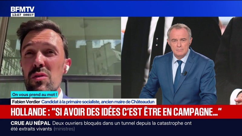 Primaire socialiste: Fabien Verdier défend "la France des TER". "On a peut-être mis trop d'argent sur la France des TGV ces dernières années"