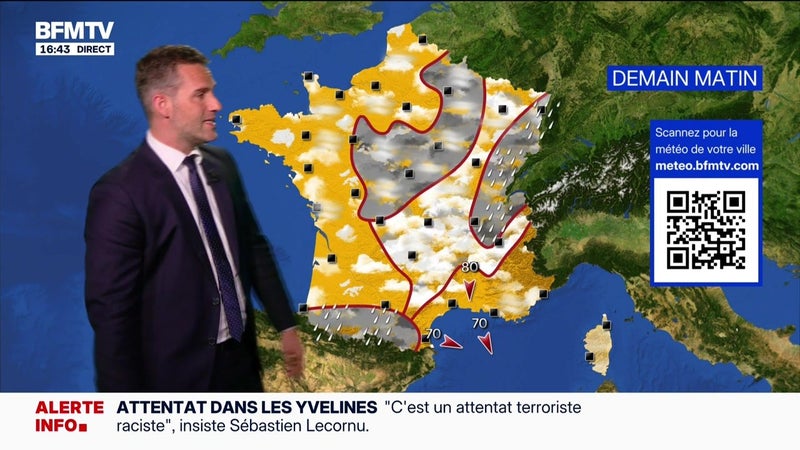 La météo pour ce mercredi 28 octobre 2026