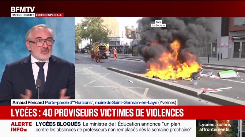 Professeur aspergé d'essence à la Ciotat: "Ces images sont inacceptables, intolérables", juge Arnaud Péricard, Porte-parole "d'Horizons"