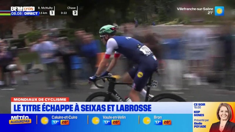 Paul Seixas est arrivé à la 15e place des championnats du monde de cyclisme au Canada