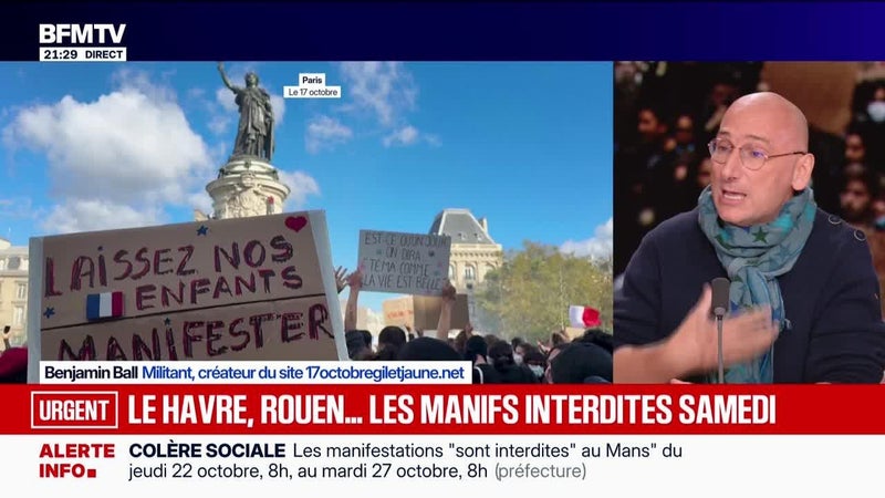 Le Havre, Rouen... les manifs interdites samedi - 21/10