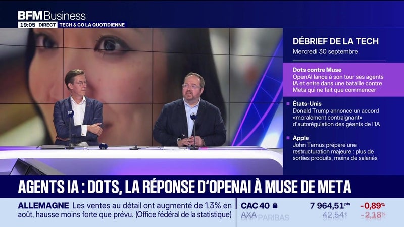 Agents IA : Dots, la réponse d'OpenAI à Muse de Meta - 30/09