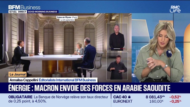 Energie : E. Macron envoie des forces en Arabie saoudite
