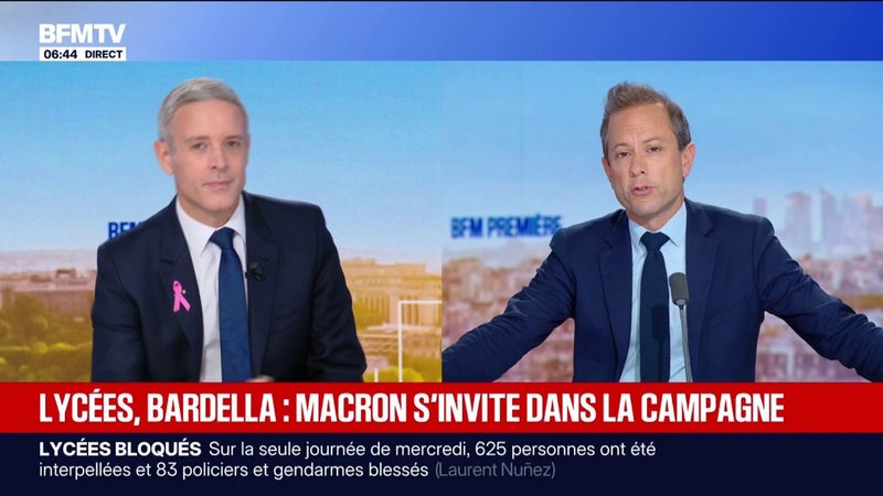L'ÉDITO POLITIQUE DE GUILLAUME DARET - Blocage des lycées, propos antisémites attribués à Jordan Bardella...Emmanuel Macron s'invite dans la campagne