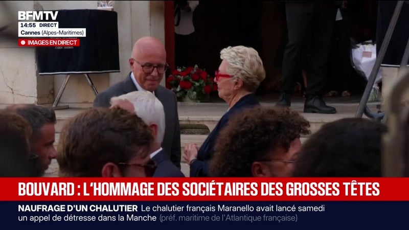 Philippe Bouvard: Éric Ciotti, maire de Nice, présent aux obsèques du journaliste et animateur