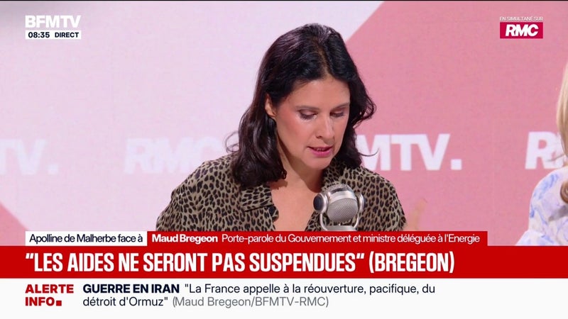 Budget 2027: "Le chèque énergie sera reconduit", annonce Maud Bregeon, porte-parole du gouvernement