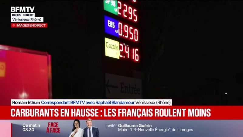 Face à la hausse des prix, la consommation de carburant chute