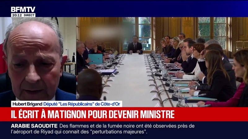 "Moi j'y vais franco, pour l'instant je n'ai pas de réponses": Hubert Brigand, député LR de Côte-d'Or, a écrit à Matignon pour devenir le nouveau ministre de la ruralité