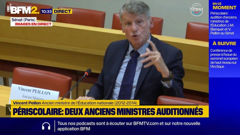 Périscolaire: "La question de la valorisation des animateurs est toujours devant nous", déplore l'ancien ministre Vincent Peillon, initiateur de la réforme des rythmes scolaires