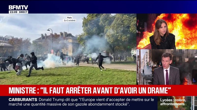 Colère lycéenne: "Les images sont abominables", observe Philippe Baptiste, ministre de l'Enseignement supérieur