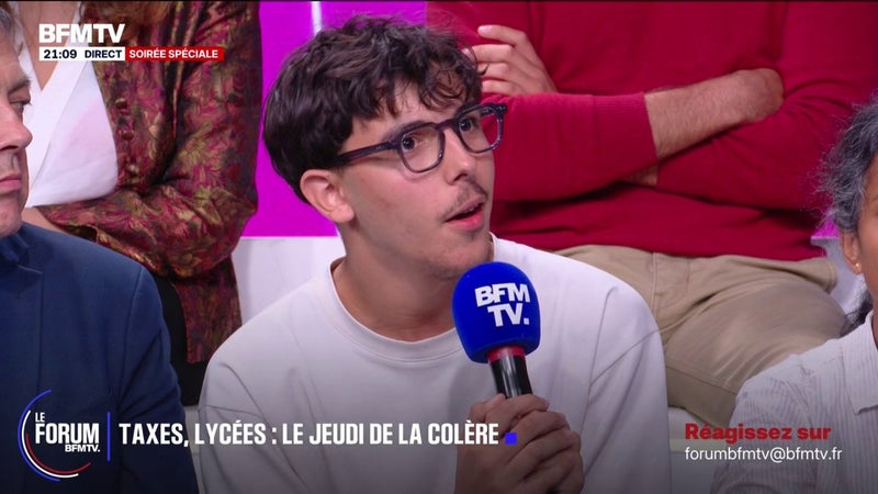 FORUM BFMTV - Murs gorgés d'eau, profs absents, rats… Walid Mansouri, lycéen à Saint-Denis et mobilisé sur les blocages, décrit l'état de son lycée