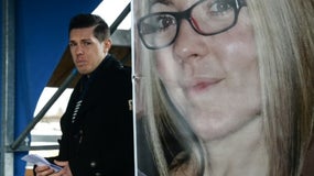 Jonathan Daval, le mari d'Alexia Fouillot lors d'une marche silencieuse à la mémoire de son épouse le 5 novembre 2017 à Gray