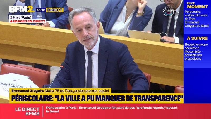 Périscolaire: Emmanuel Grégoire dit qu'il a pris "des mesures spectaculaires" depuis son élection
