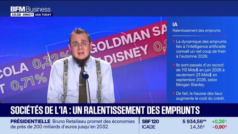 Sociétés de l'IA : un ralentissement des emprunts