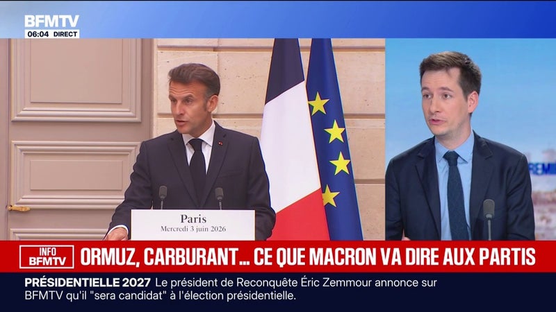 INFO BFMTV - Ce qu'Emmanuel Macron va dire aux chefs de partis conviés à l'Élysée