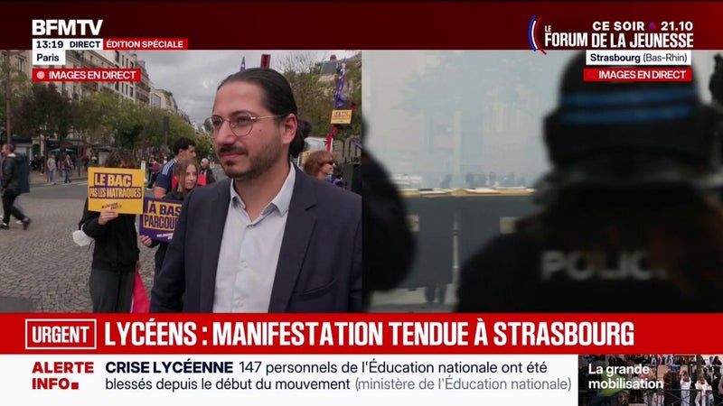 Mobilisation lycéenne: "Il ne faut pas qu'Édouard Geffray prenne ses rêves pour la réalité", répond Aurélien Le Coq, député LFI, au ministre de l'Éducation nationale sur la baisse du nombre de blocages