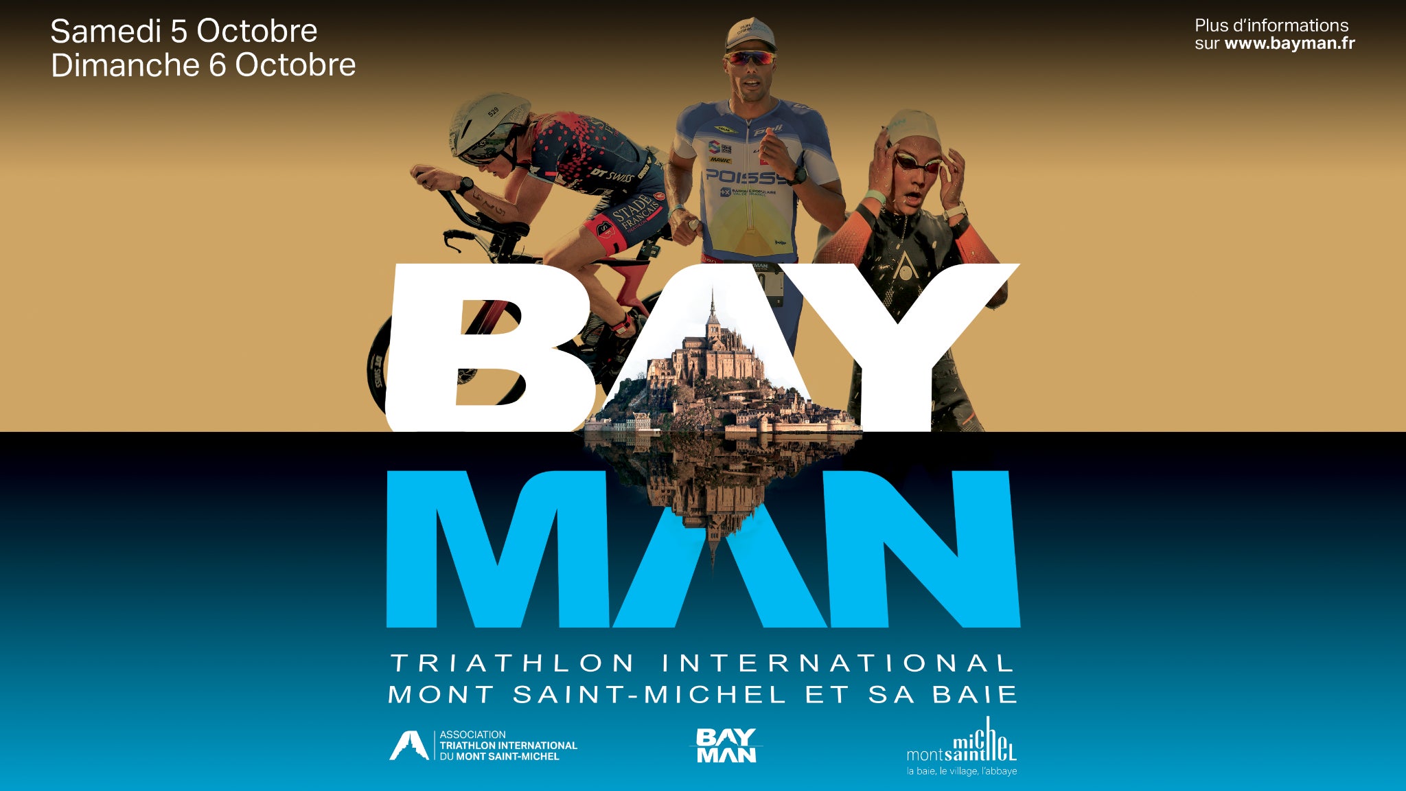 A gagner : vos dossards pour la distance M et les équipements officiels du Bayman.