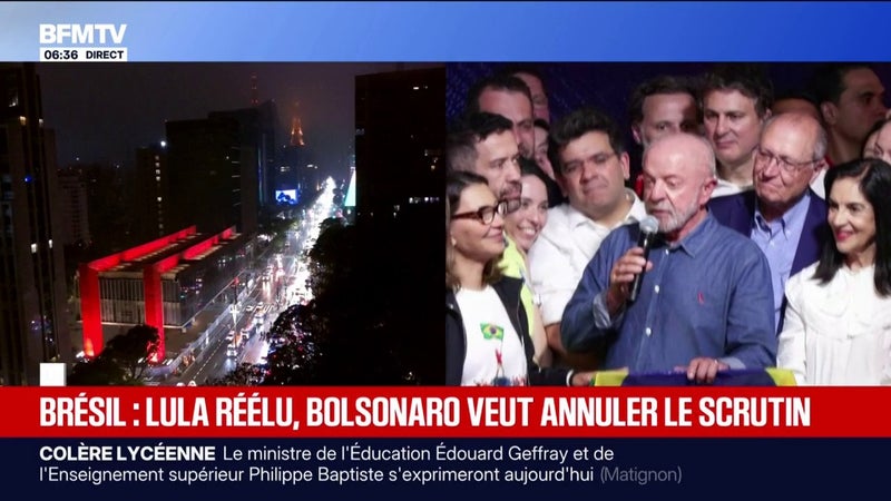 Lula élu président pour un quatrième mandat inédit à la tête du Brésil, Flavio Bolsonaro veut faire annuler le scrutin