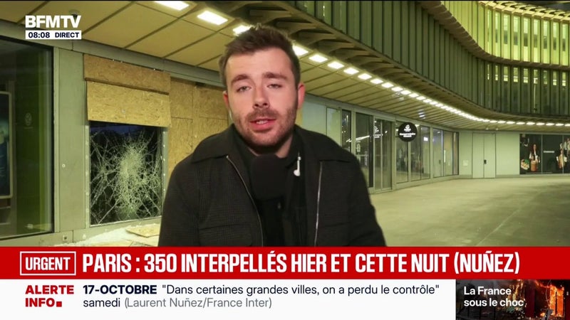 Violences et pillages: 350 personnes interpellées à Paris dimanche et cette nuit