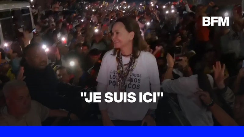 Maria Corina Machado, cheffe de l'opposition et prix Nobel de la paix, de retour au Veneuzela