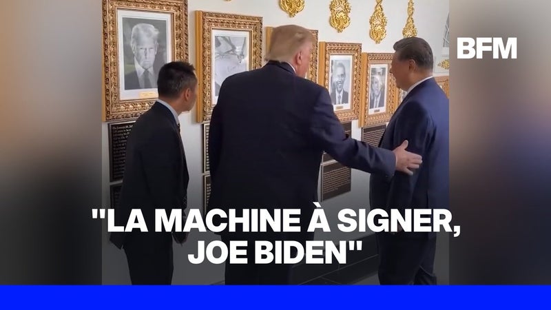 États-Unis: Donald Trump se moque de Joe Biden devant le président chinois