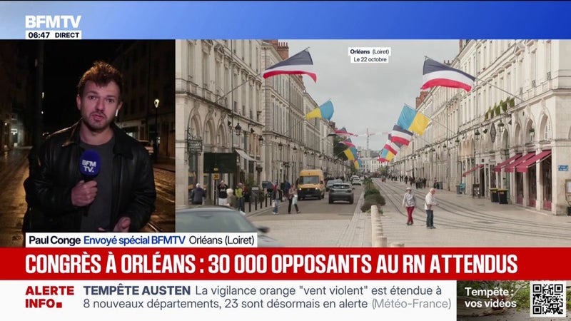 Jusqu’à 30.000 opposants attendus en marge du congrès du RN: certains commerçants se barricadent à Orléans