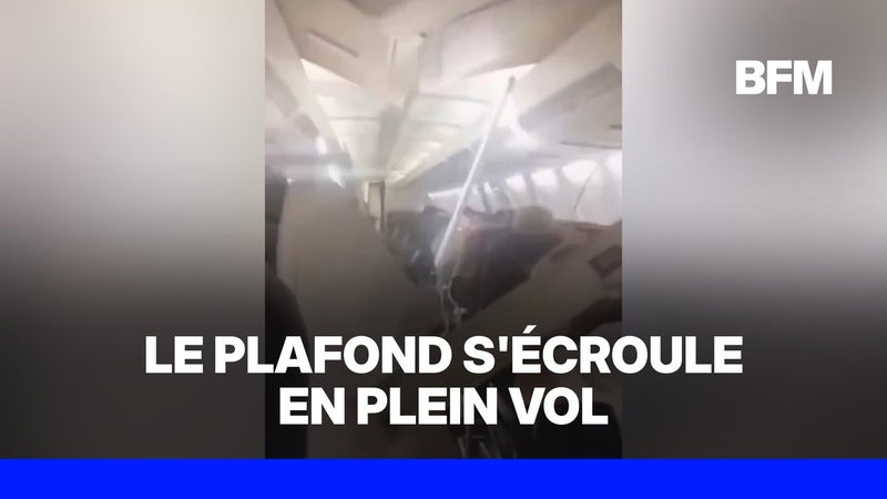 Iran: le plafond de l'avion s'écroule en plein vol, le pilote contraint de faire demi-tour