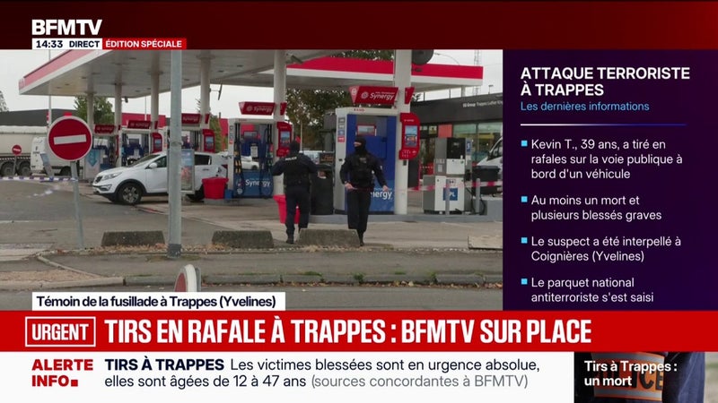 "J'étais tétanisé": un témoin de la fusillade à Trappes revient sur les faits au micro de BFMTV
