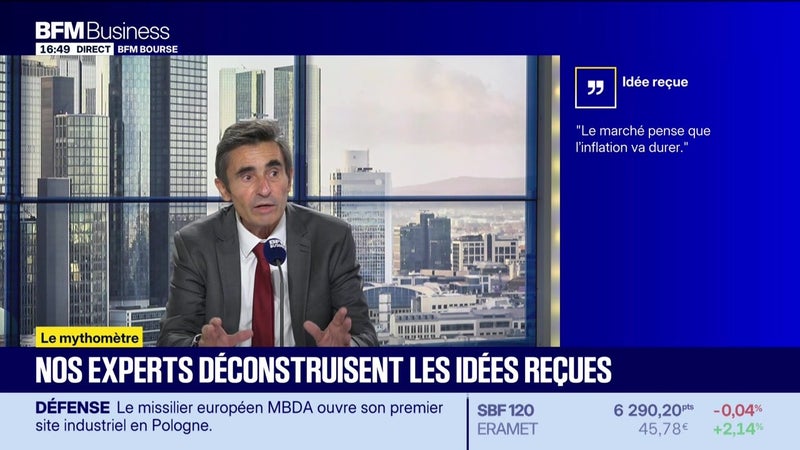 Mythomètre : "Le marché pense que l’inflation va durer", FAUX répond Christian Bito - 08/09