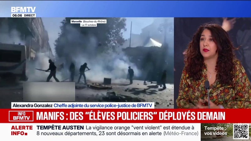 Mobilisation du 24 octobre: des “élèves policiers” déployés