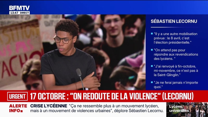 Mobilisation: Nathanaël Combary, président du Renouveau lycéen, invite le Premier ministre à les recevoir