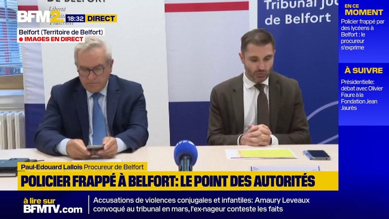 Policier en civil agressé à Belfort : le préfet se dit "extrêmement choqué"