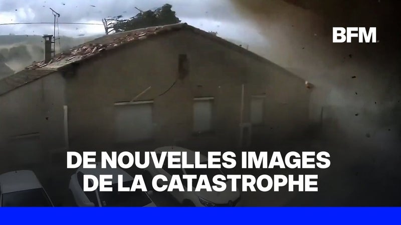 De nouvelles images impressionnantes de la tornade à Pomas, dans l'Aude