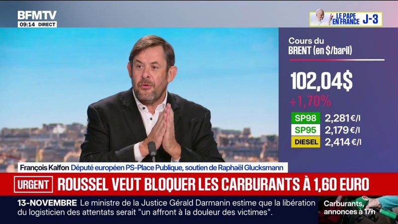 Crise des carburants: "Emmanuel Macron se fait l'avocat de monsieur Pouyanné", assure François Kalfon, député européen PS-Place publique