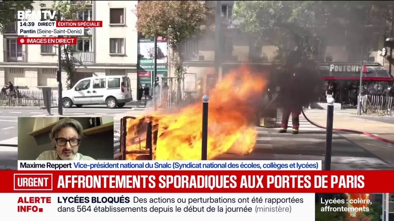 Colère lycéenne: "La violence a totalement occulté les revendications", pointe le Syndicat national des écoles, collèges et lycées