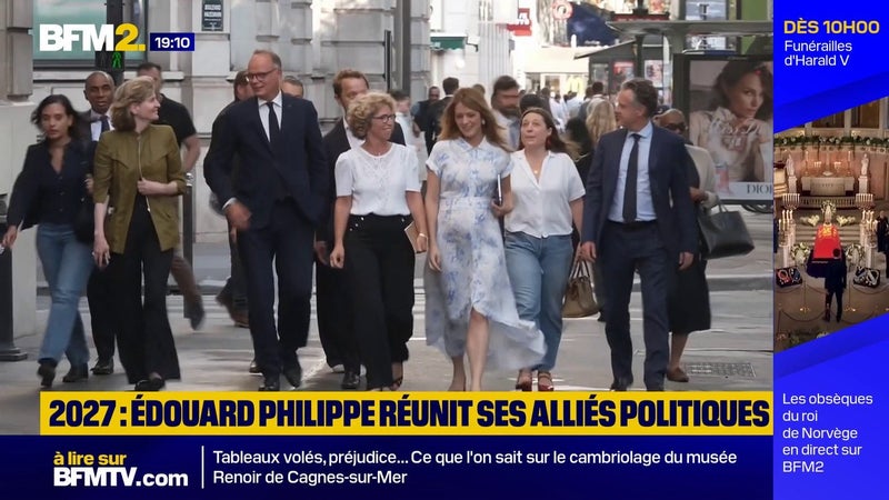Paris: le candidat à l'élection présidentielle Édouard Philippe réunit ses alliés politiques