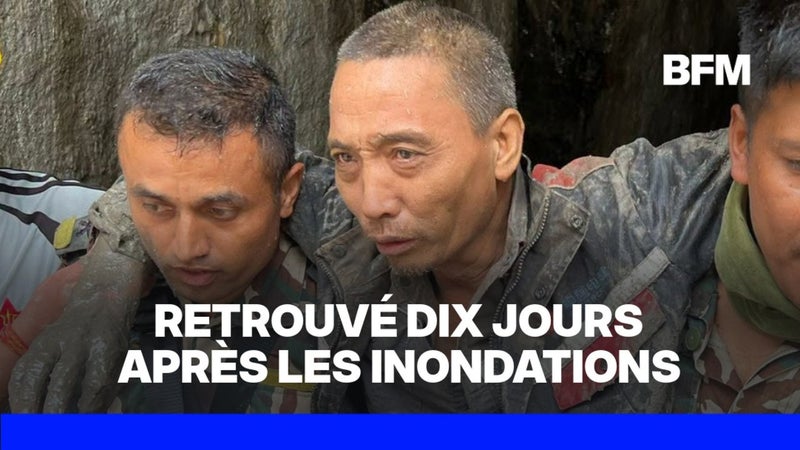 Crue au Népal: un troisième rescapé, de nationalité chinoise, extrait vivant d'un tunnel dix jours après les inondations