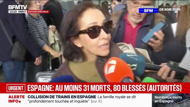 Accident de trains en Espagne: "J'espère en savoir plus bientôt", confie cette proche d'une passagère