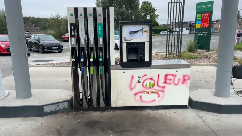Flambée des prix du carburant: dans le Nord, plusieurs stations-services ont été vandalisées