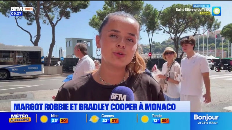 Margot Robbie et Badley Cooper à Monaco pour le tournage d'un nouveau film