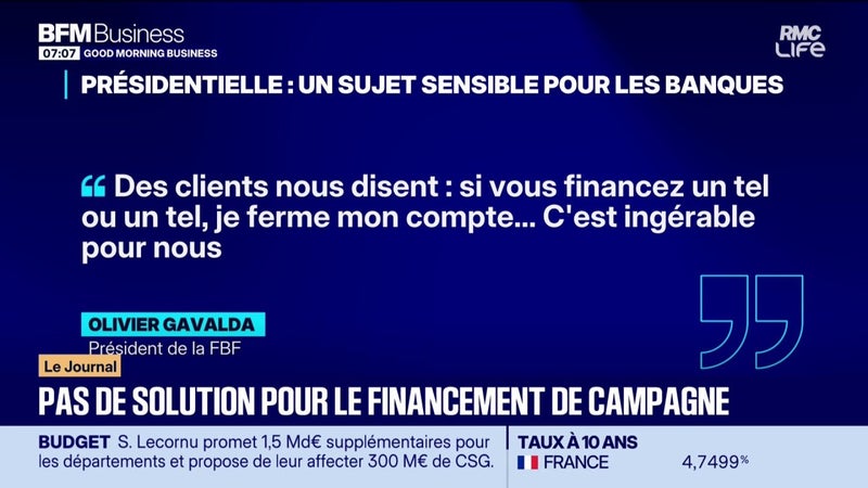 Pas de solution pour le financement de campagne