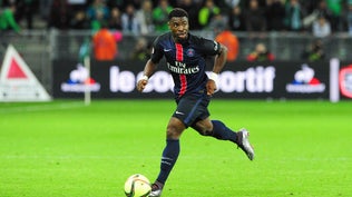 Serge Aurier lors de Saint-Etienne-PSG le 1er février 2016