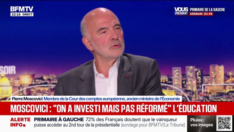 Colère lycéenne: "On ne peut pas faire tous les procès à LFI", déclare Pierre Moscovici, membre de la Cour des comptes européenne
