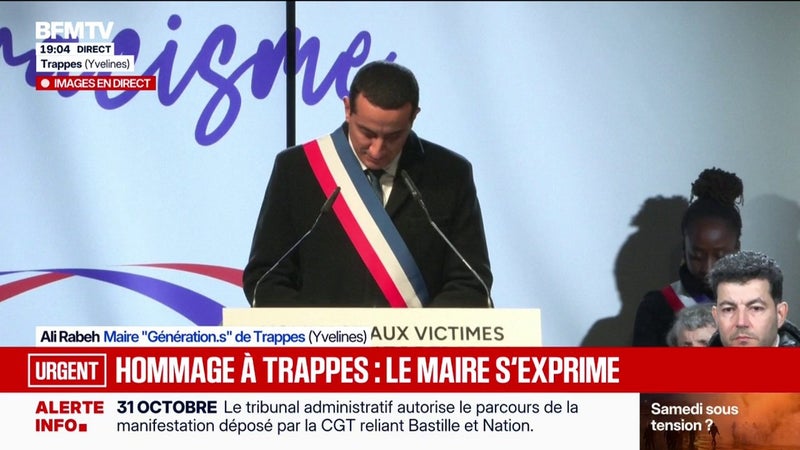 Hommage à Trappes: "Tout ceux qui ont croisé son chemin resteront marqués à vie", déplore Ali Rabeh, maire Génération.s de la ville