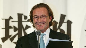 Gérald Marie, président du groupe Elite, lors d'une conférence de presse à Shangaï